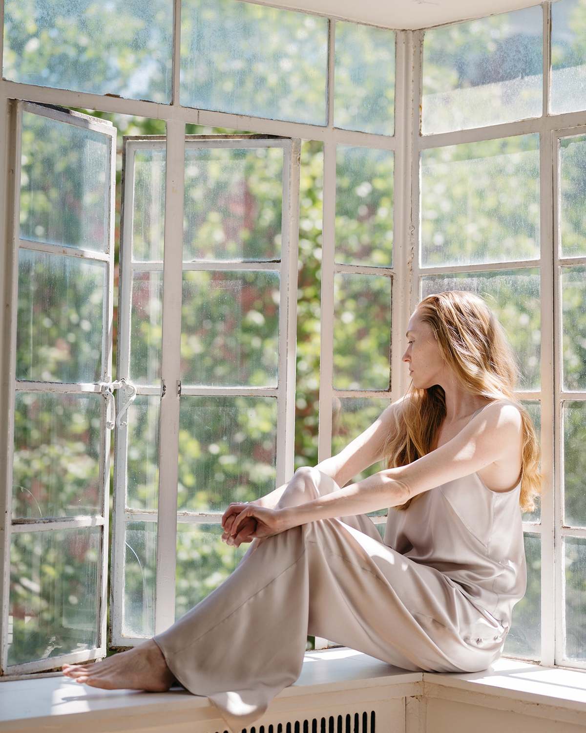 INGA-LENA Bjorn Silk Pant - Sandshell - Image 3 of 3