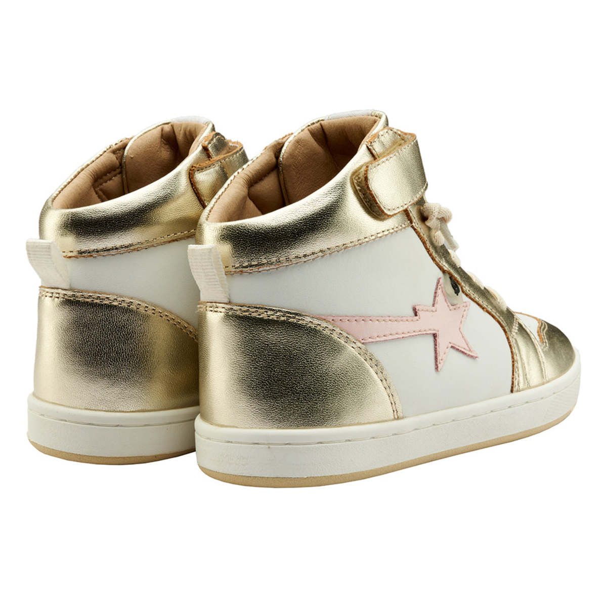 KIDS Old Soles Team Star Sneakers - Gold - Image 4 of 4
