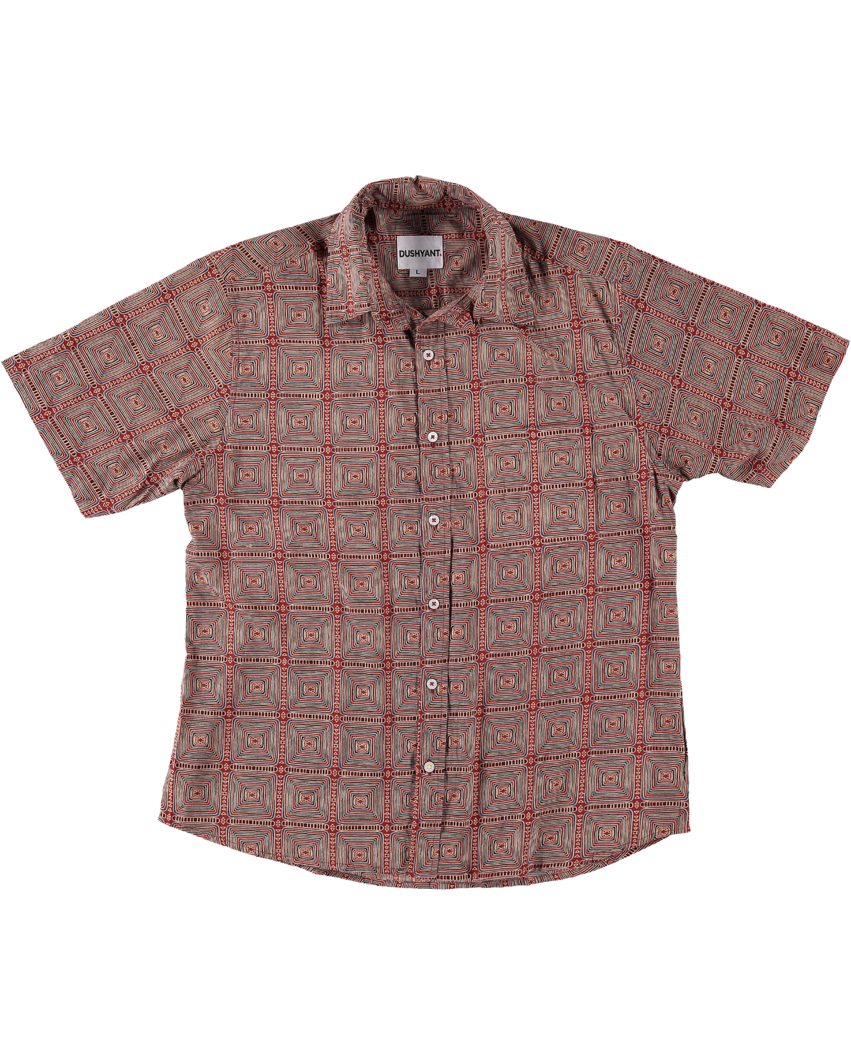 DUSHYANT. The Folk Shirt in Abstract Geometry Print - Image 2 of 5