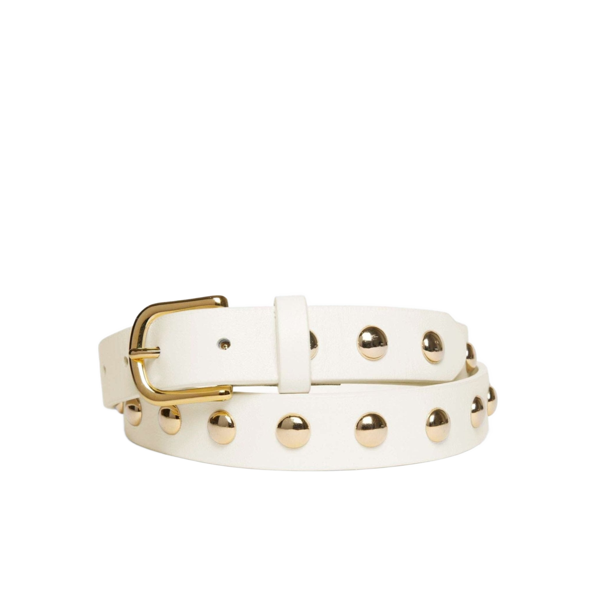 Freda Salvador Rebecca Belt - Bone Calf/Gold Studs - Image 2 of 2