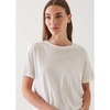 Patrick Assaraf SS Iconic Boyfriend Crew Tee - White - Thumbnail 3