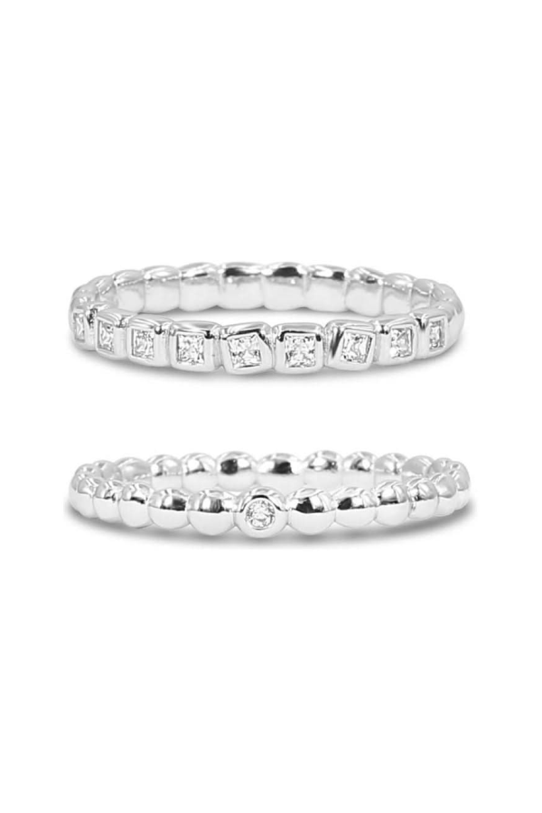 Jackie Mack Summer Ring Set - Silver