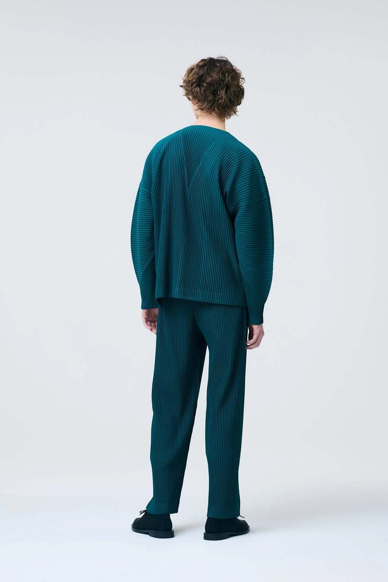 Issey Miyake Color Pleats 1 Cardigan - Ocean Blue
