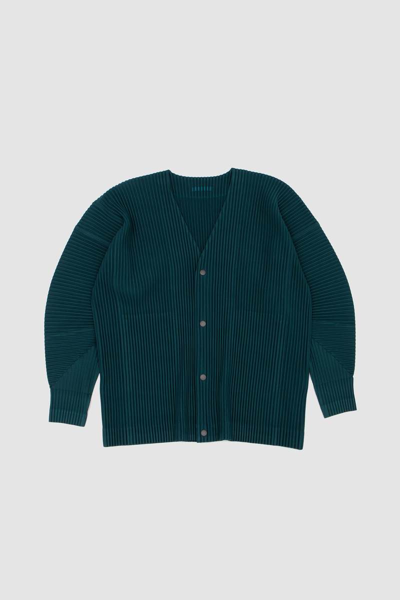 Issey Miyake Color Pleats 1 Cardigan - Ocean Blue