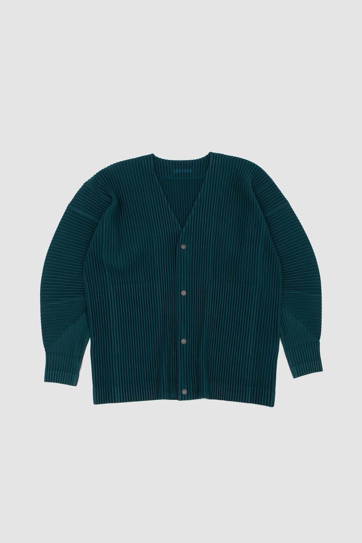 Issey Miyake Color Pleats 1 Cardigan - Ocean Blue - Image 4 of 7