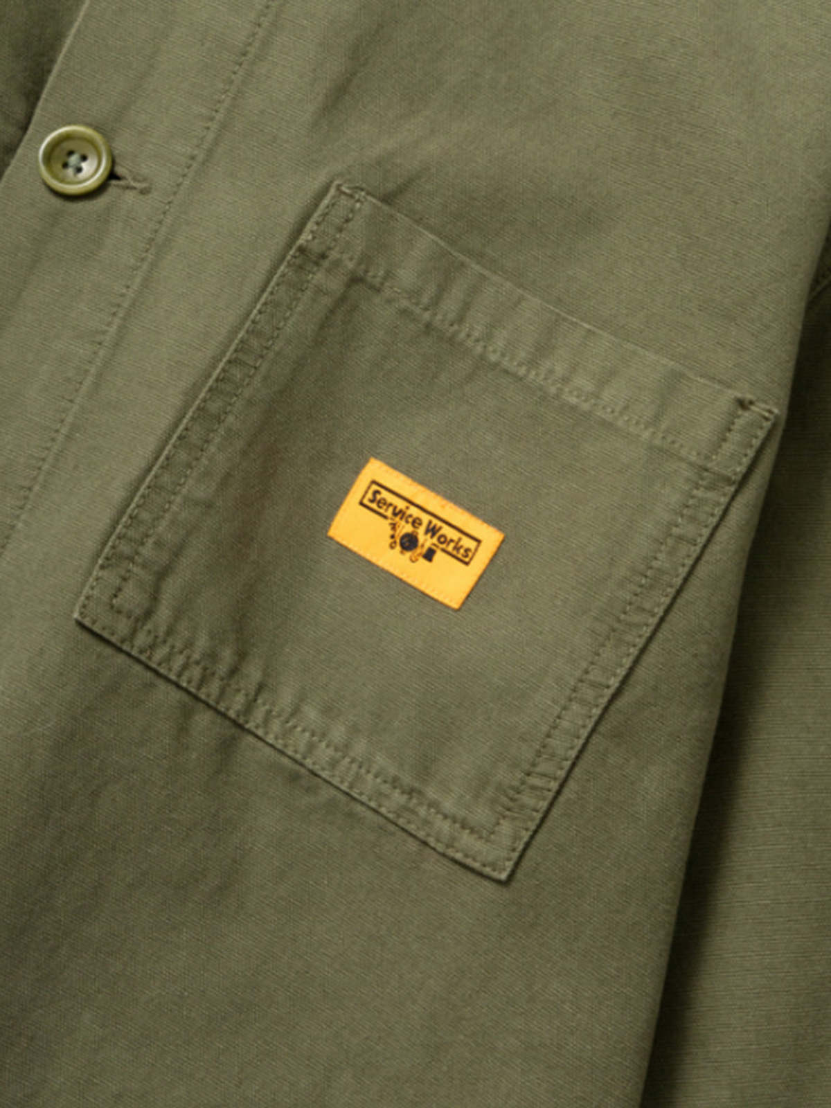 Service Works Chore Shirt - Olive - Image 5 of 5