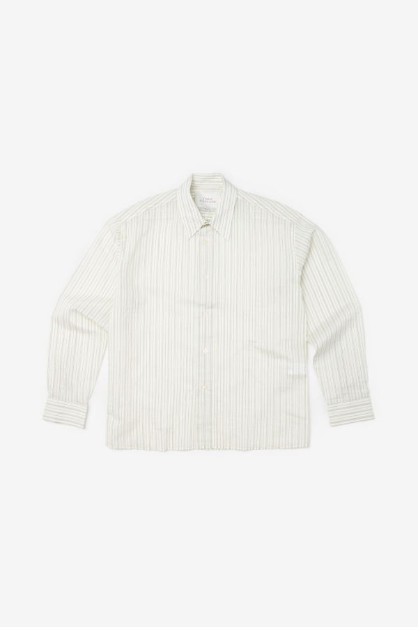 Studio Nicholson Hal Long Sleeve Shirt - Parchment
