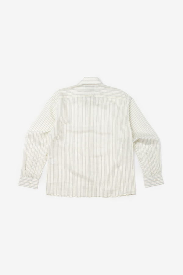 Studio Nicholson Hal Long Sleeve Shirt - Parchment