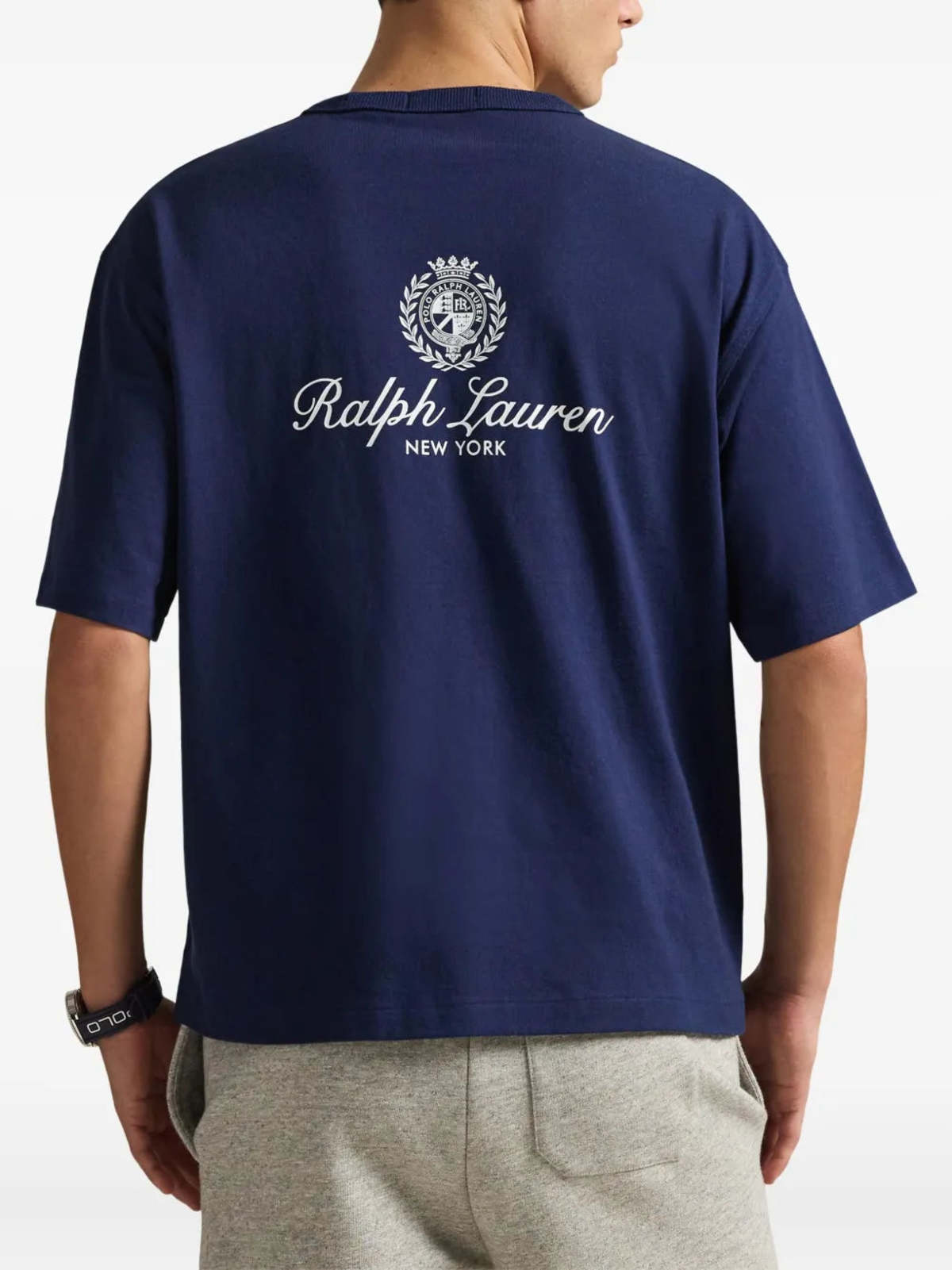 Polo Ralph Lauren Relaxed Fit Jersey Graphic Tee - Navy - Image 2 of 3
