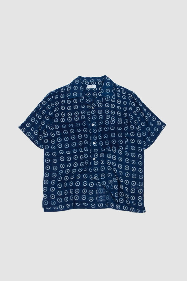 Universal Works Camper Shirt Block Print Circles