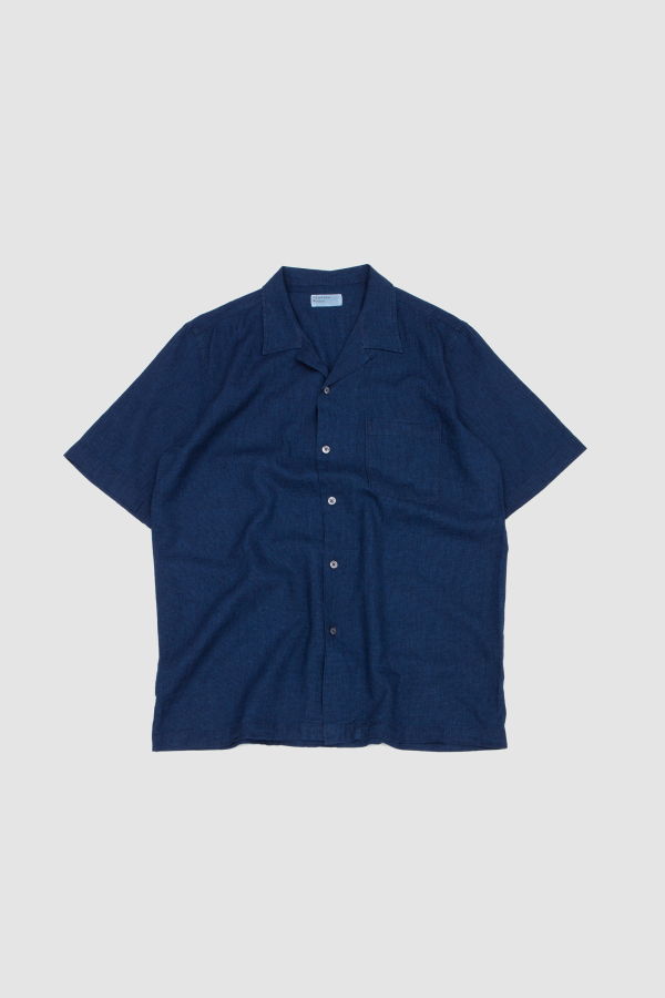 Universal Works Road Shirt Lincot Denim Indigo Shirt