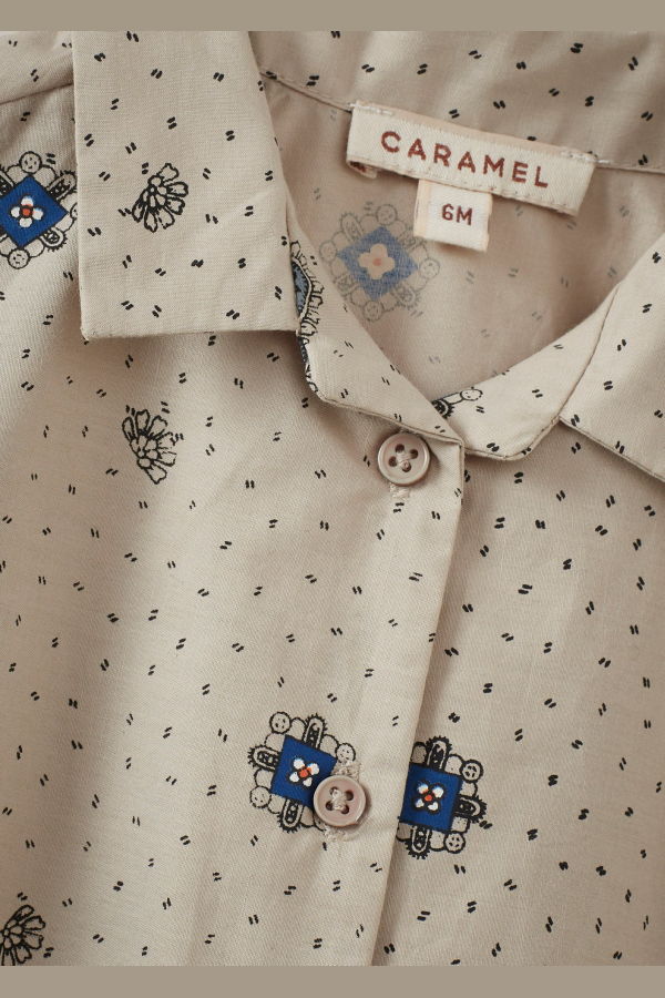 KIDS Caramel Bamboo Baby Cotton Shirt