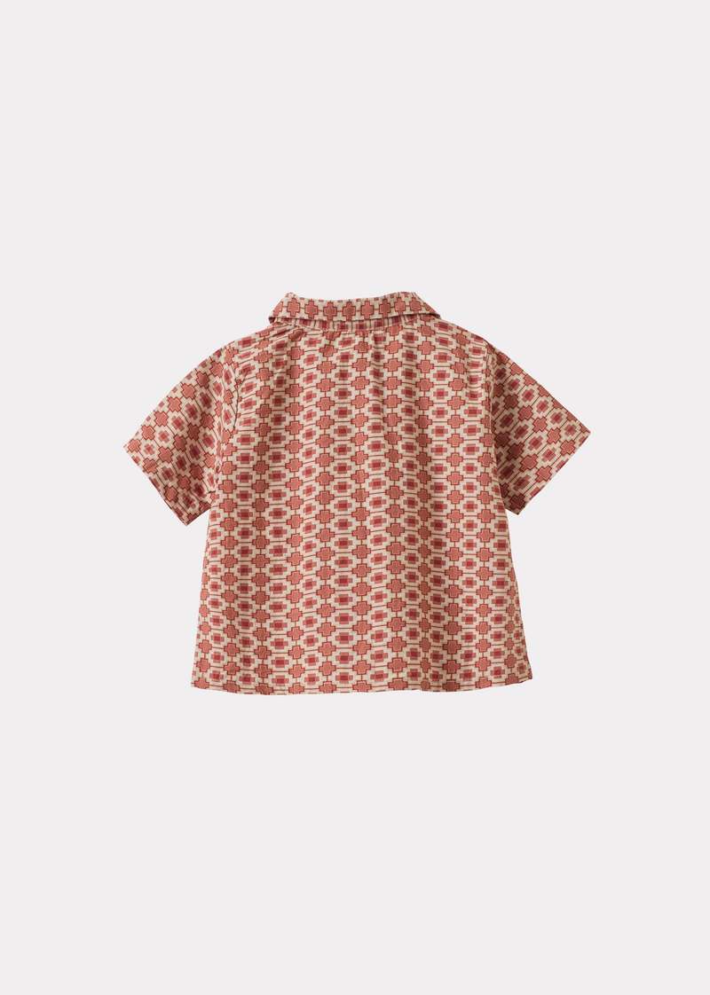 KIDS Caramel Bamboo Baby Shirt And Shorts Set - Kaleidoscope Print