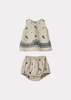 KIDS Caramel Lettuce Baby Cotton Top And Bloomers Set - Thumbnail 1