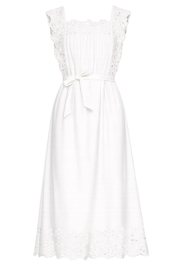 Sea NY Leila Midi Dress - White