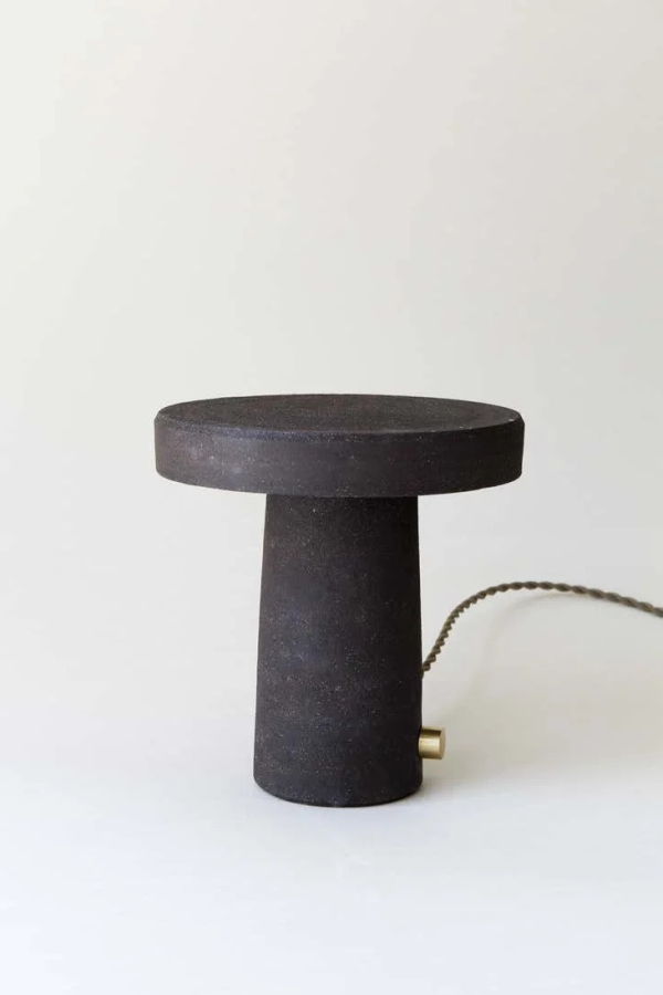 keraclay Sculpture Lamp - Black