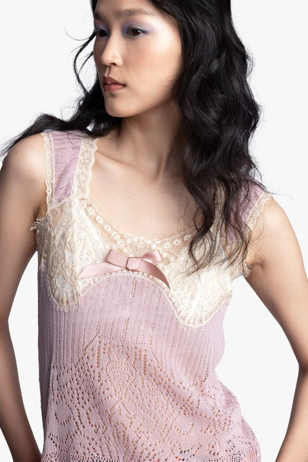 Anna Sui Lingerie Lace Knit Camisole