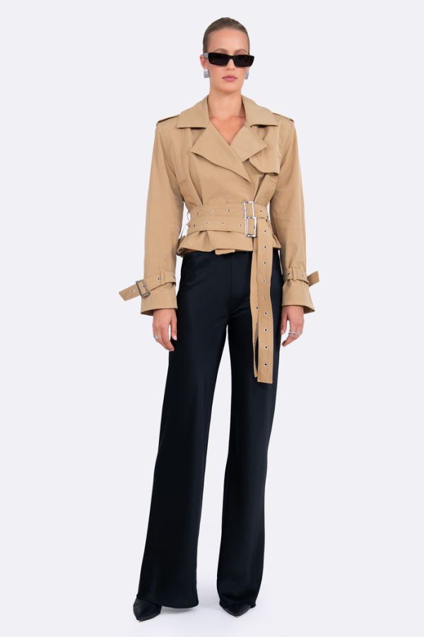 Nonchalant Label Maxie Trench Coat - Khaki