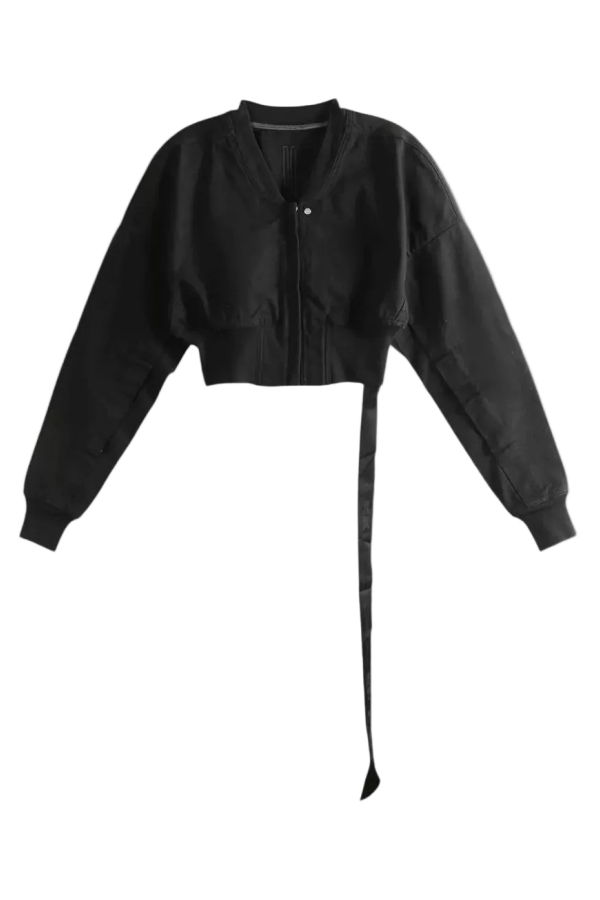 Rick Owens Flight Cropped Jacket - Black