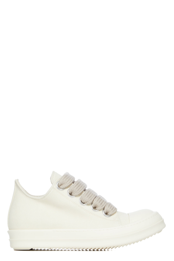 Rick Owens Jumbolace Low Sneakers - Milk