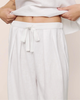 Eberjey Linen Blend Relaxed Pant - White - Thumbnail 2