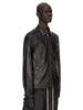 Rick Owens Zip Front Jacket - Black - Thumbnail 4