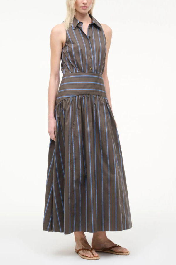 Staud Romy Dress - Huntington Stripe