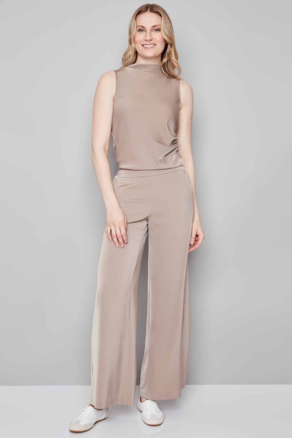 I Love Tyler Madison Wide Leg Pants - Almond