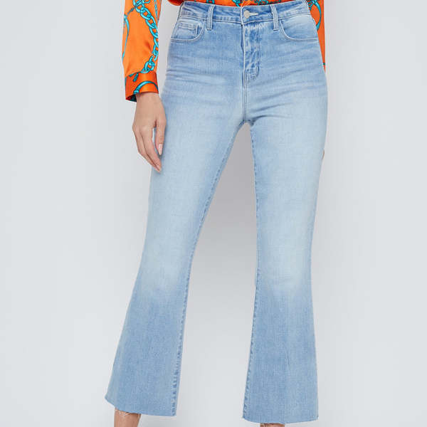 L'agence Kendra High Rise Crop Flare Jeans