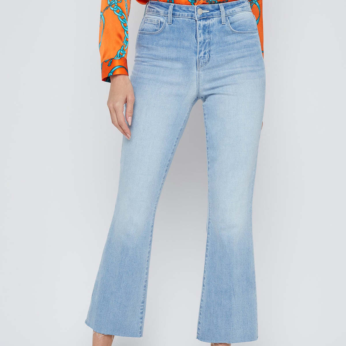L'agence Kendra High Rise Crop Flare Jeans - Image 5 of 5