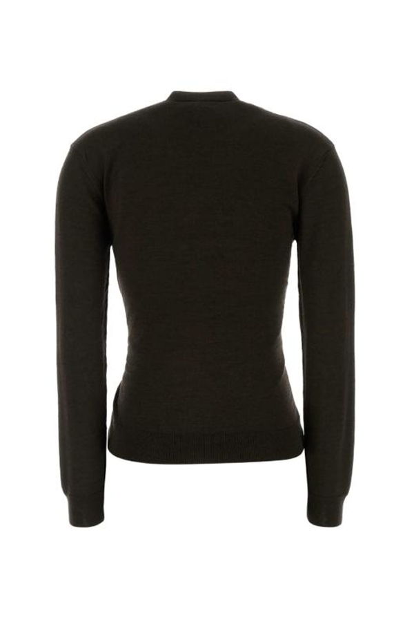 Lemaire V Cardigan - Dark Cacao