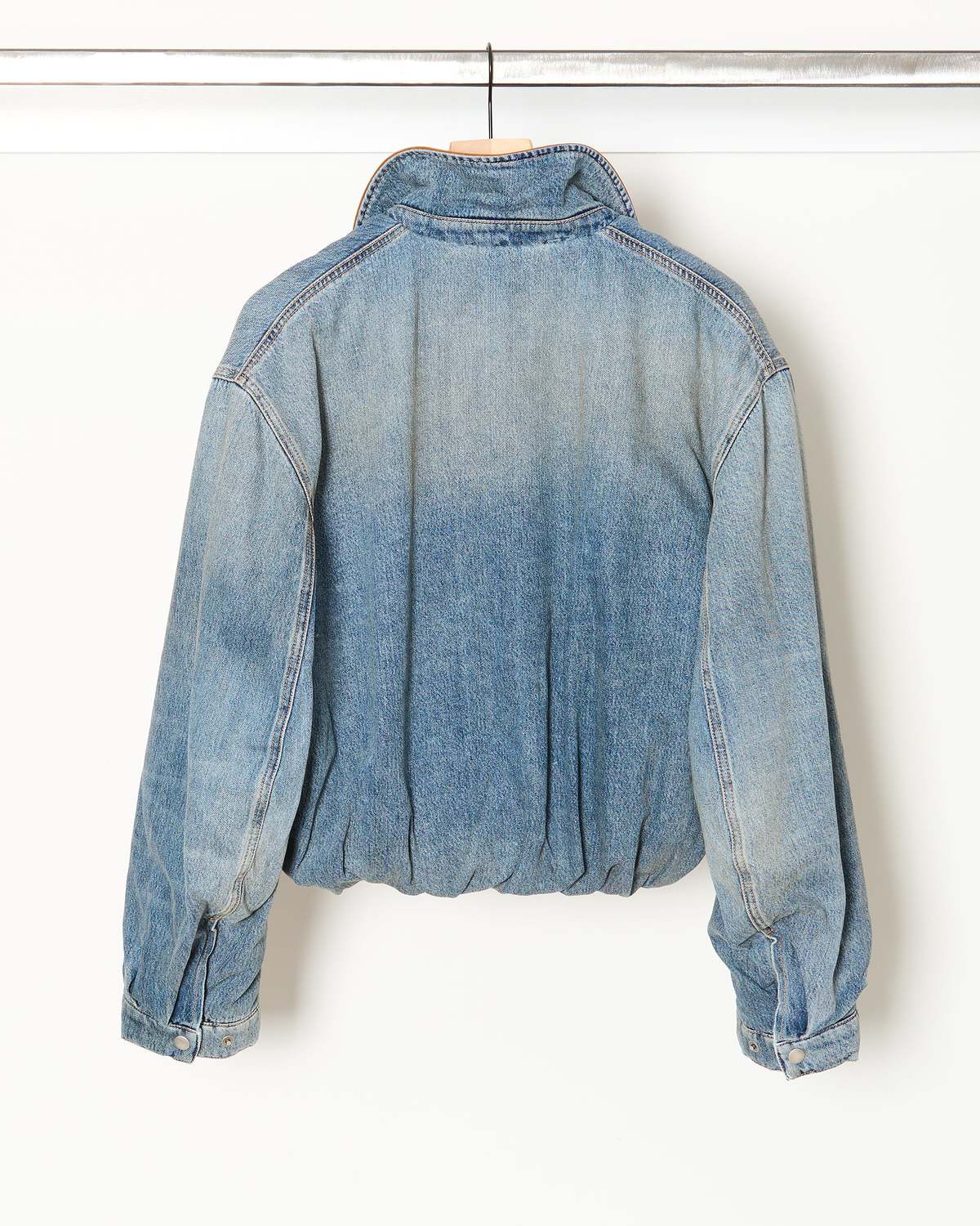 Acne Studios Denim Bomber Jacket - Image 3 of 8