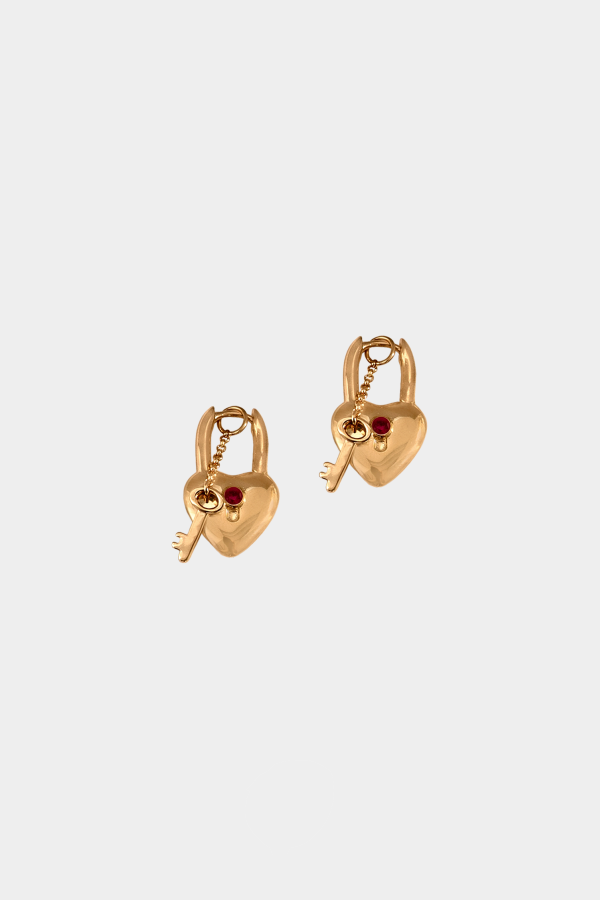 Kara Yoo Loula Hoops - Gold