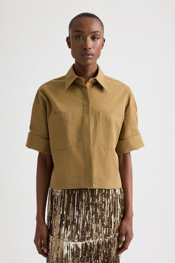 TWP My Newest Mistake Cotton Shirt - Ermine