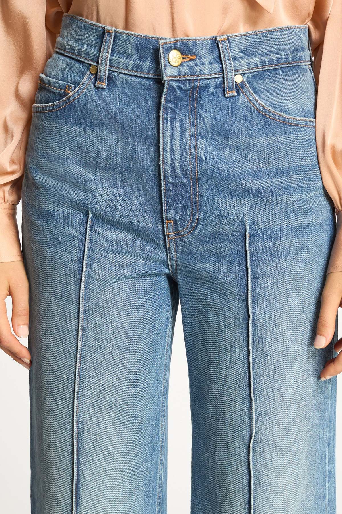 Ulla Johnson Genevieve High Rise Wide-Leg Jeans - Image 5 of 7
