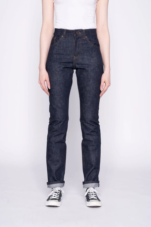 Naked & Famous Arrow Blue Wave Selvedge Jeans - Indigo