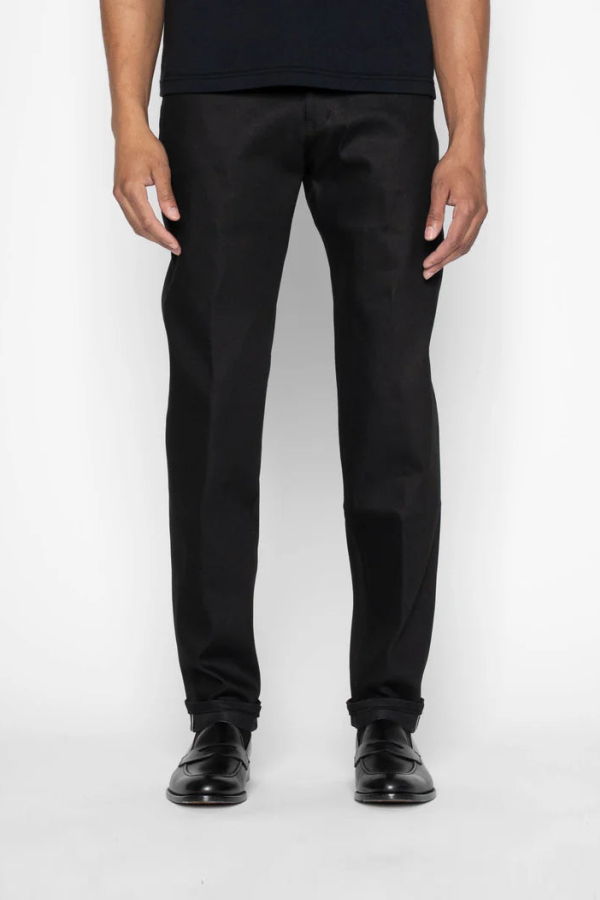 Naked & Famous Easy Guy Black Cobra Stretch Jeans - Black