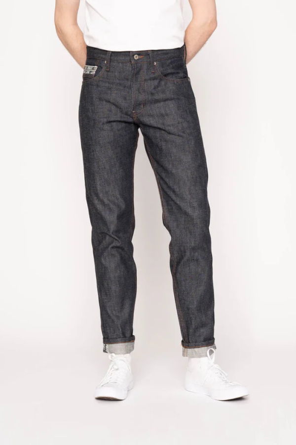 Naked & Famous Easy Guy Love & Peace Jeans - Indigo