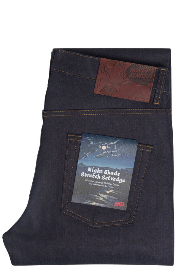 Naked & Famous Easy Guy Nightshade Stretch Jeans - Night