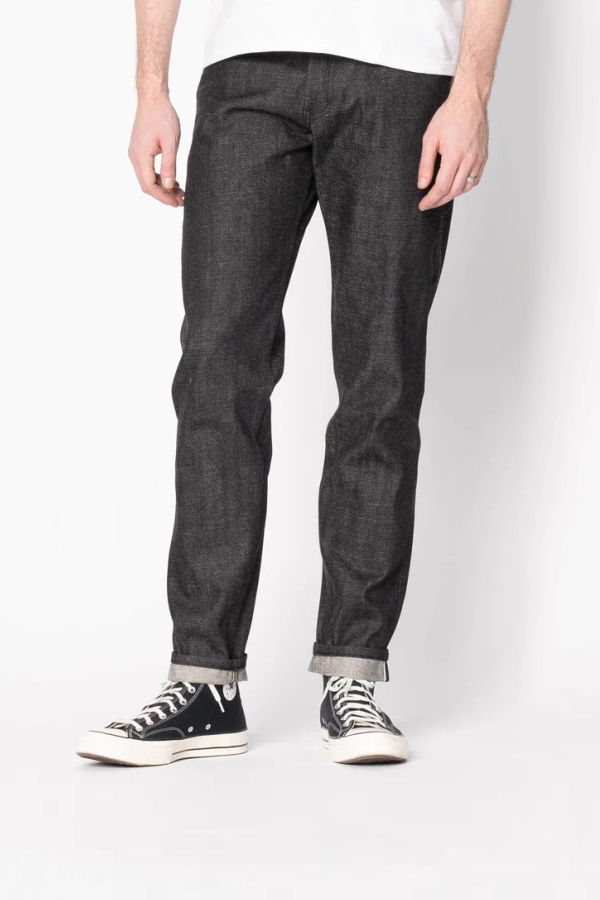 Naked & Famous Easy Guy Yatagarasu Selvedge Jeans - Black