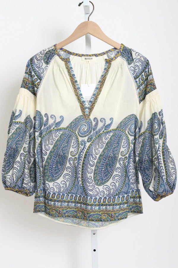 Boteh Arcadia Paisley Smock Blouse