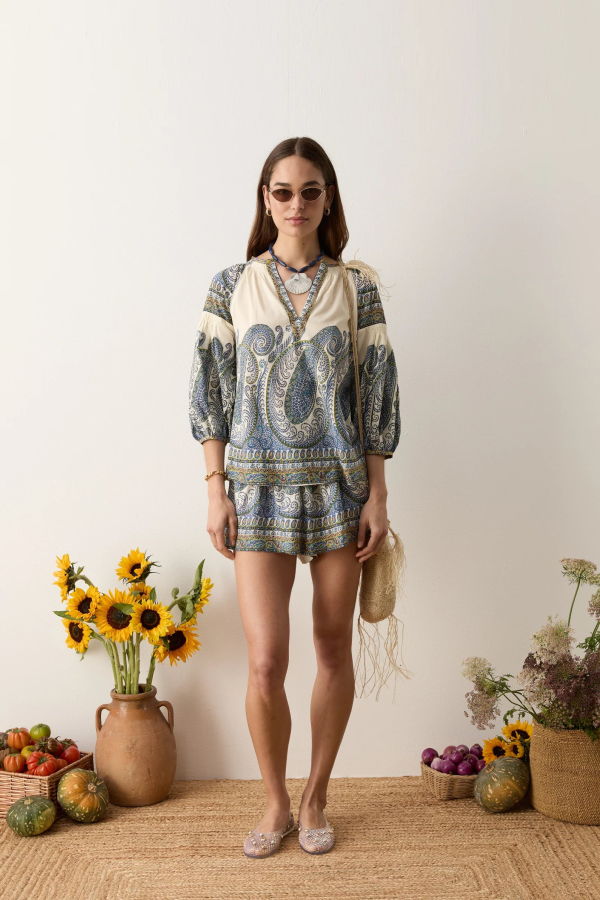 Boteh Arcadia Paisley Smock Blouse