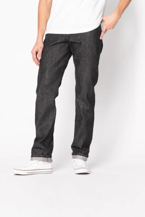 Naked & Famous Weird Guy Yatagarasu Selvedge Jeans - Black