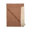 Prince of Scots Southampton Home Merino Wool Herringbone Throw - Rust - Thumbnail 1