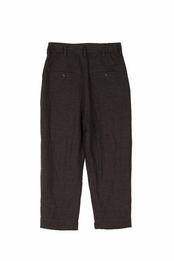 Ziggy Chen Linen Full Length Drawstring Trousers