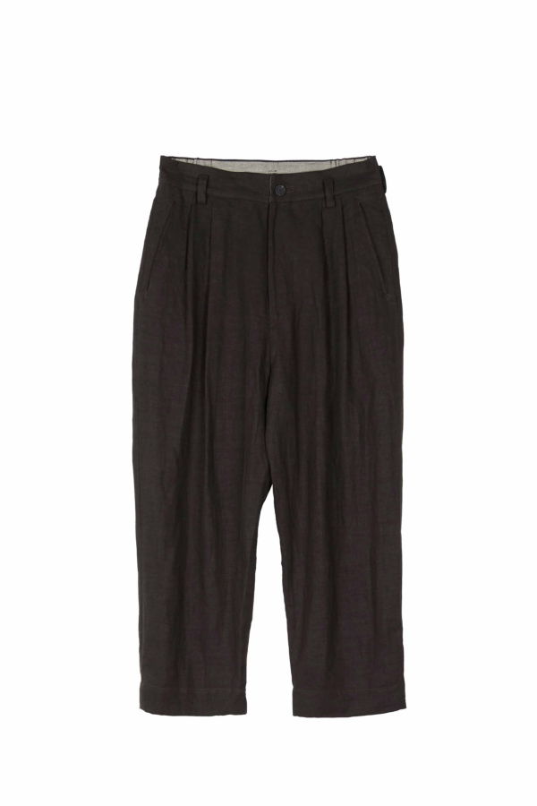 Ziggy Chen Linen Full Length Drawstring Trousers