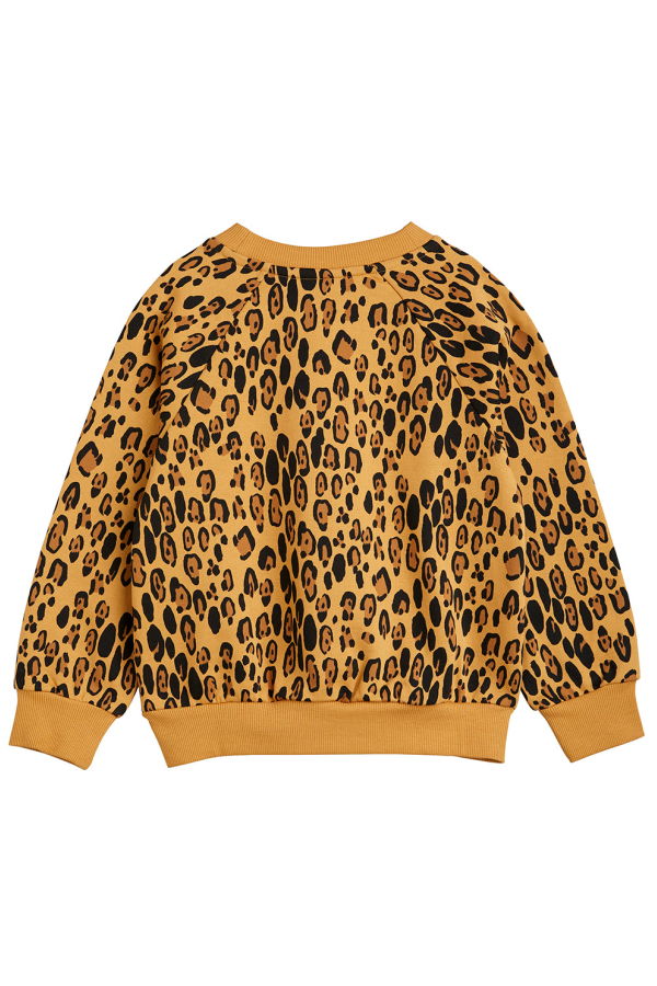 KIDS Mini Rodini Basic Leopard Print Sweatshirt - Brown
