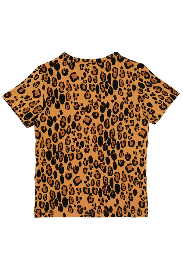 KIDS Mini Rodini Basic Leopard Print T-Shirt - Brown