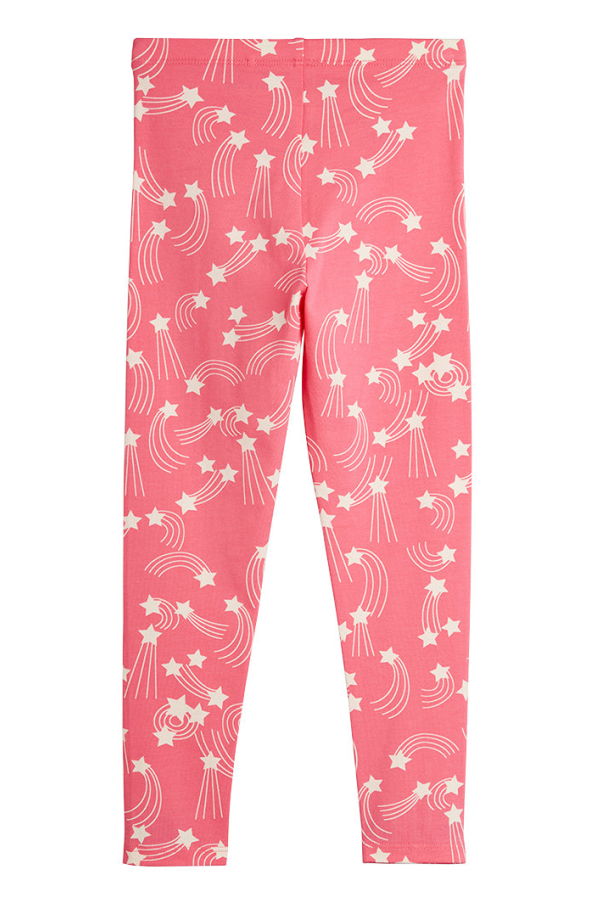 KIDS Mini Rodini Starfall Print Leggings - Pink