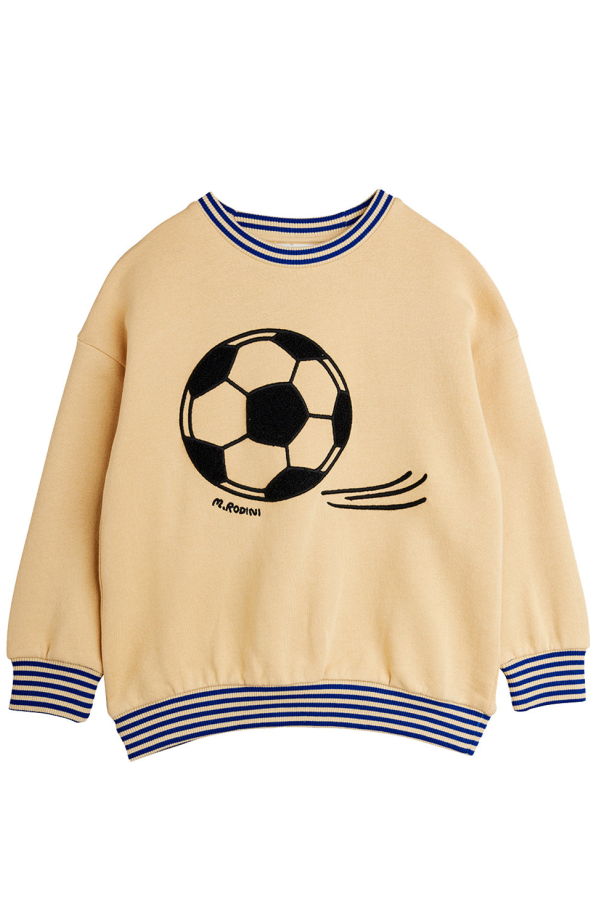 KIDS Mini Rodini Football Chenille Sweatshirt - Beige